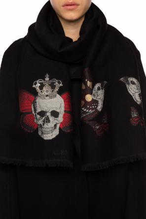 Skull motif scarf, zdjęcie 2 Skull motif scarf od Alexander McQueen